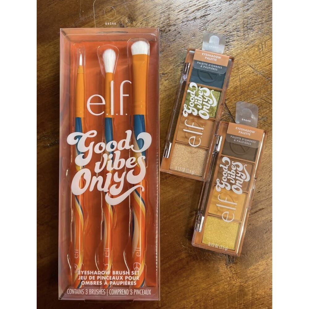 ELF Good Vibes Only•Eyeshadow & Brush Set Limited Edition